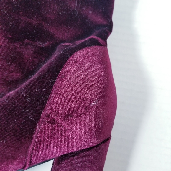 MADDEN GIRL BURGUNDY VELOUR HEELED BOOTS SIZE 8 - Picture 9 of 15